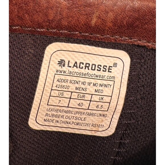 LaCrosse Mens Sz 7 Adder Scent HD 18\